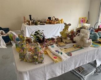 Assortment of Easter decorations