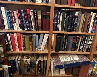 Poetry books.