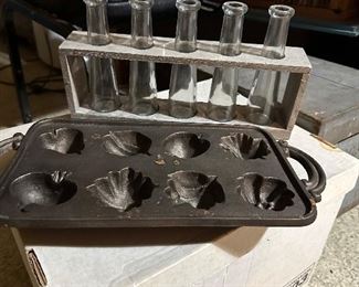 Cast iron fruit muffin pan