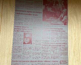 Star Tribune page plate