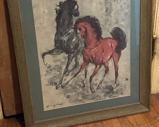 Horse Courtship by Denes de Holesch