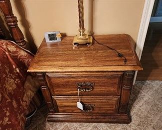 Nightstand matches bed and dresser