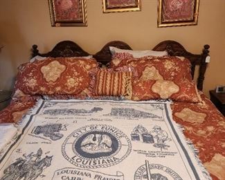 King sized bed - mattresses included 