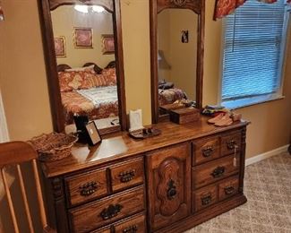 Dresser matches king sized bed