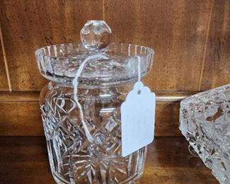 Waterford biscuit jar
