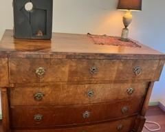 Antique Burl Front 1800's dresser