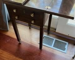Antique small foldout table