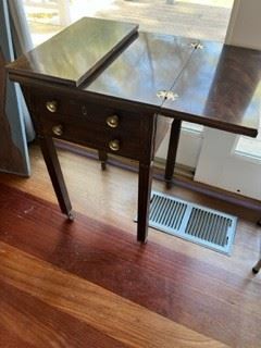 Antique small foldout table