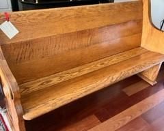 Antique Church Pew