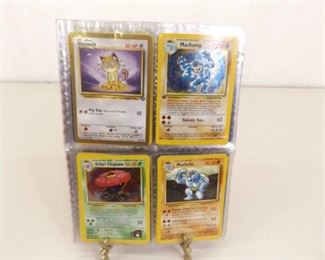 Large Lot of 105 Vintage 1999 Pokemon Character Cards and 4 Trainers (109 Total)
