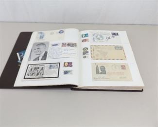 US Space WOW Stamp Collection w/John Glenn, Borman, Stafford Signatures
