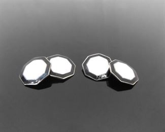 .925 Sterling Silver Art Deco Cufflinks
