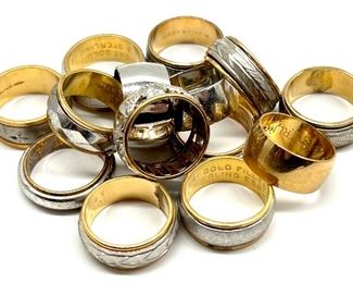Sterling Gold filled rings 