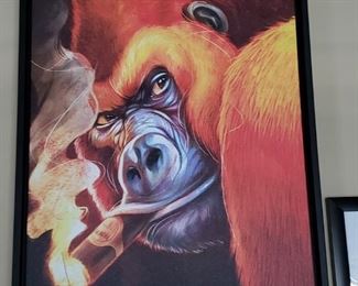 Inktuitive 'Gorilla Smoke' Wall Art