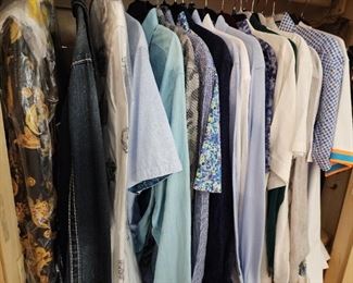 Name brand men shirts (Many never worn)