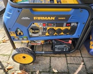 Tri Fuel Generator Firman T07571 (Used only one time)