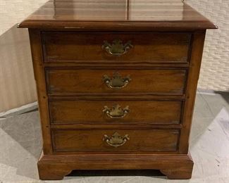 Hickory 4 Drawer Nightstand
