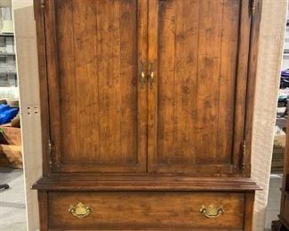 Hickory White Chest with Brass Accents