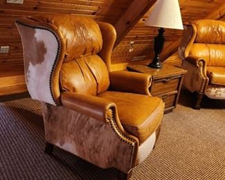 Leather & Hide Recliner -Second Side View