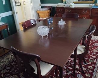 Drop Leaf Dining Table and 6 Chairs