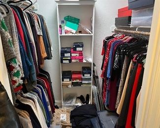 Tons of ladies designer clothes and shoes