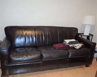 BLACK SLEEPER SOFA NEW CONDITION