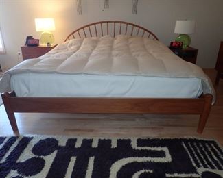 MCM Jespersen Danish Modern Teak King Bed
