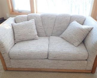 MCM LOVESEAT WOOD FRAME
