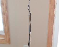 SILVER FLOOR LAMP