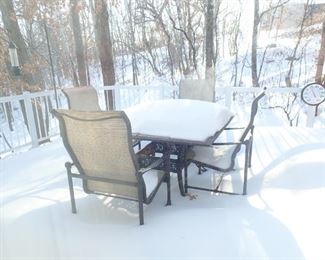 PATIO TABLE AND CHAIRS