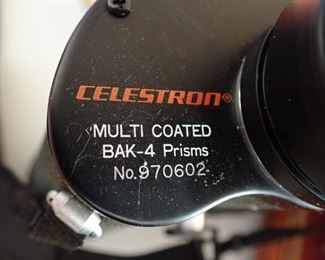 CELESTRON BINOCULARS - MULTI COATED BAK-4 PRISMS - NO 970602 - 