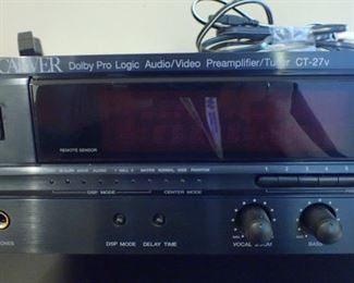 CARVER DOLBY PRO LOGIC AUDIO/VIDEO PREAMPLIFER / TURNER CT-27V
