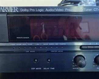 CARVER DOLBY PRO LOGIC AUDIO/VIDEO PREAMPLIFER / TURNER CT-27V