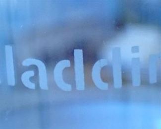 ALADDIN NICKEL KEROSENE FOUR POST HANGING LAMP 