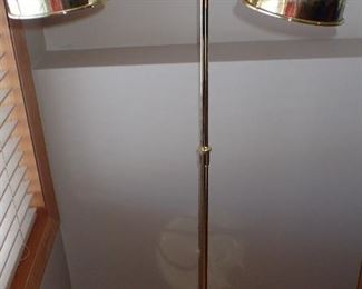 DOUBLE HEAD BRASS FLOOR LAMP