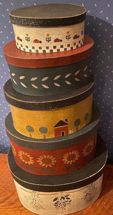 Painted Shaker Boxes