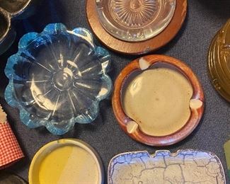 Assorted Ashtrays (Mid-century and Cole Pottery)