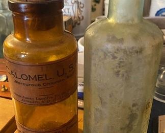 Medicine Bottles (Paper Label and Embossed)