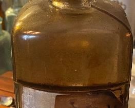 Early Paper Label Extract Jar