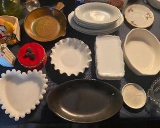 Assorted Glass and Pottery