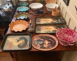 Primitive Pegged Table with Ladderback Chairs