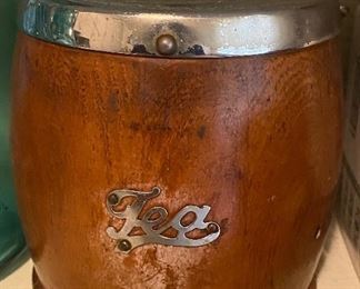 Wooden Tea Caddy/Jar