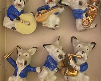 Vintage Dog Band Figurines