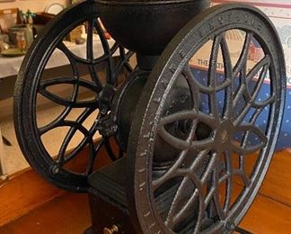 Large Antique Lane Brothers Swift Mill Coffee Grinder Conversion Lamp