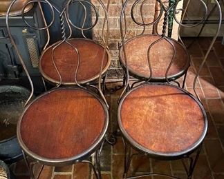 Set of Four Andrews Ice Cream Chairs