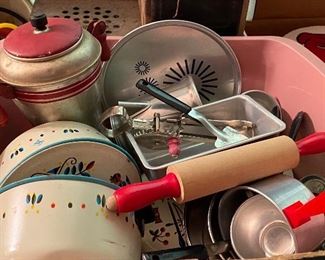 Vintage Child's Kitchenware Items