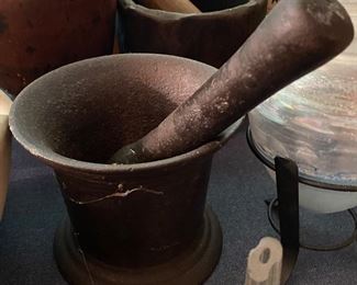 Cast Iron Mortar and Pestil