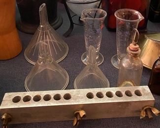 Glass Funnels and Beakers