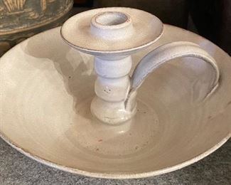 N.C. Pottery Candlestick