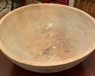 Large Wooden Dough Bowl
